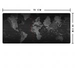 World Map GAMING MOUSE PAD EXTENDED 70 x 30 CM FOR KEYBOARD AND MOUSE