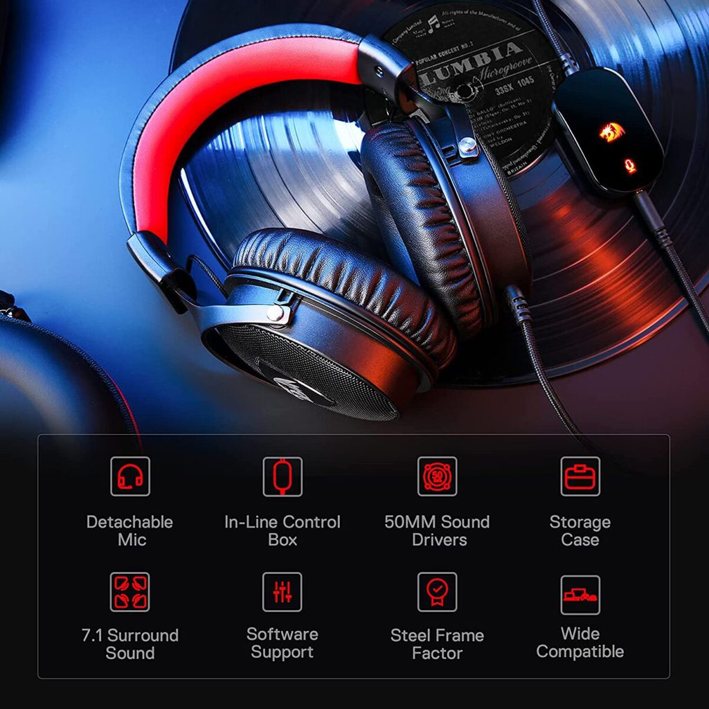 Redragon H520 ICON Gaming Headset - 7.1 Surround Sound