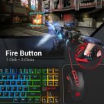 REDRAGON M901 WIRED GAMING MOUSE MMO RGB LED BACKLIT MICE 12400 DPI PERDITION WITH 18 PROGRAMMABLE BUTTONS WEIGHT TUNING FOR WINDOWS PC GAMING (BLACK)