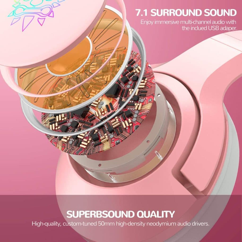 ONIKUMA K9 Cat Ears Gaming Headset