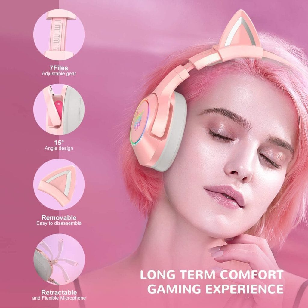 ONIKUMA K9 Cat Ears Gaming Headset
