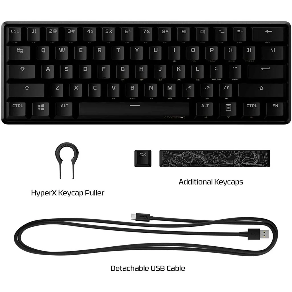 HyperX Alloy Origins 60 RGB Mechanical Gaming Keyboard - HyperX Red Switch Linear