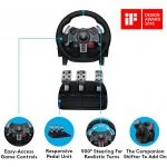 Logitech G29 Driving Force Racing Wheel and Floor Pedals, Real Force Feedback