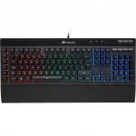 Corsair K55 RGB Membrane Gaming Keyboard (6 Programmable Macro Keys, 3-Zone RGB Backlighting, Multimedia Controls