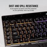 Corsair K55 RGB Membrane Gaming Keyboard (6 Programmable Macro Keys, 3-Zone RGB Backlighting, Multimedia Controls