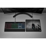 Corsair K55 RGB Membrane Gaming Keyboard (6 Programmable Macro Keys, 3-Zone RGB Backlighting, Multimedia Controls