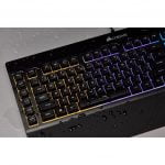 Corsair K55 RGB Membrane Gaming Keyboard (6 Programmable Macro Keys, 3-Zone RGB Backlighting, Multimedia Controls
