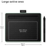 Wacom Intuos Medium Drawing Tablet Bluetooth Pistachio