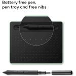 Wacom Intuos Medium Drawing Tablet Bluetooth Pistachio