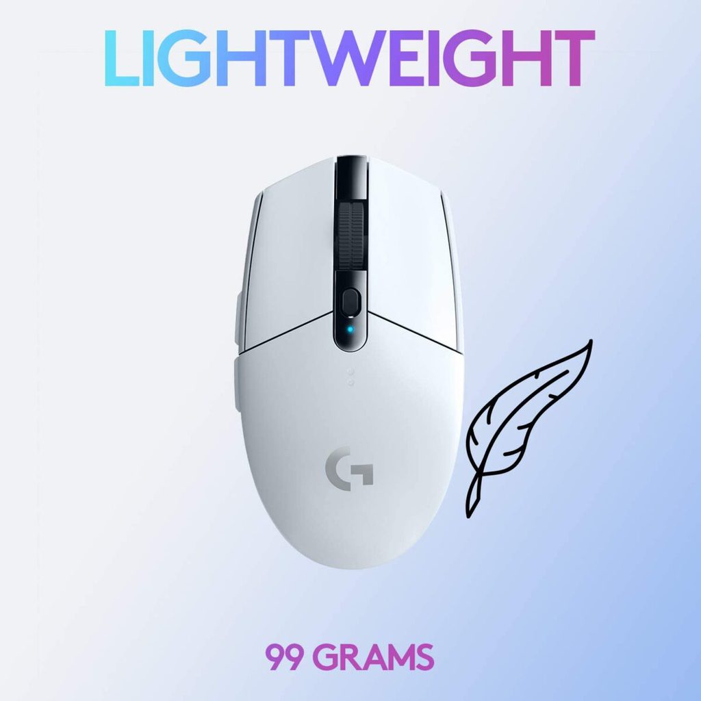 Logitech G305 Lightspeed Wireless Gaming Mouse (White)