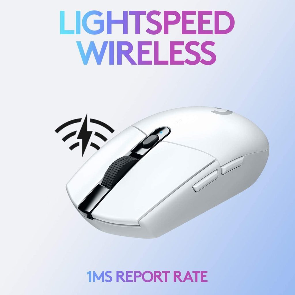 Logitech G305 Lightspeed Wireless Gaming Mouse (White)