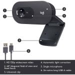 Logitech C505 HD WebCam 720p/30fps Video - Noise Reducing Microphone