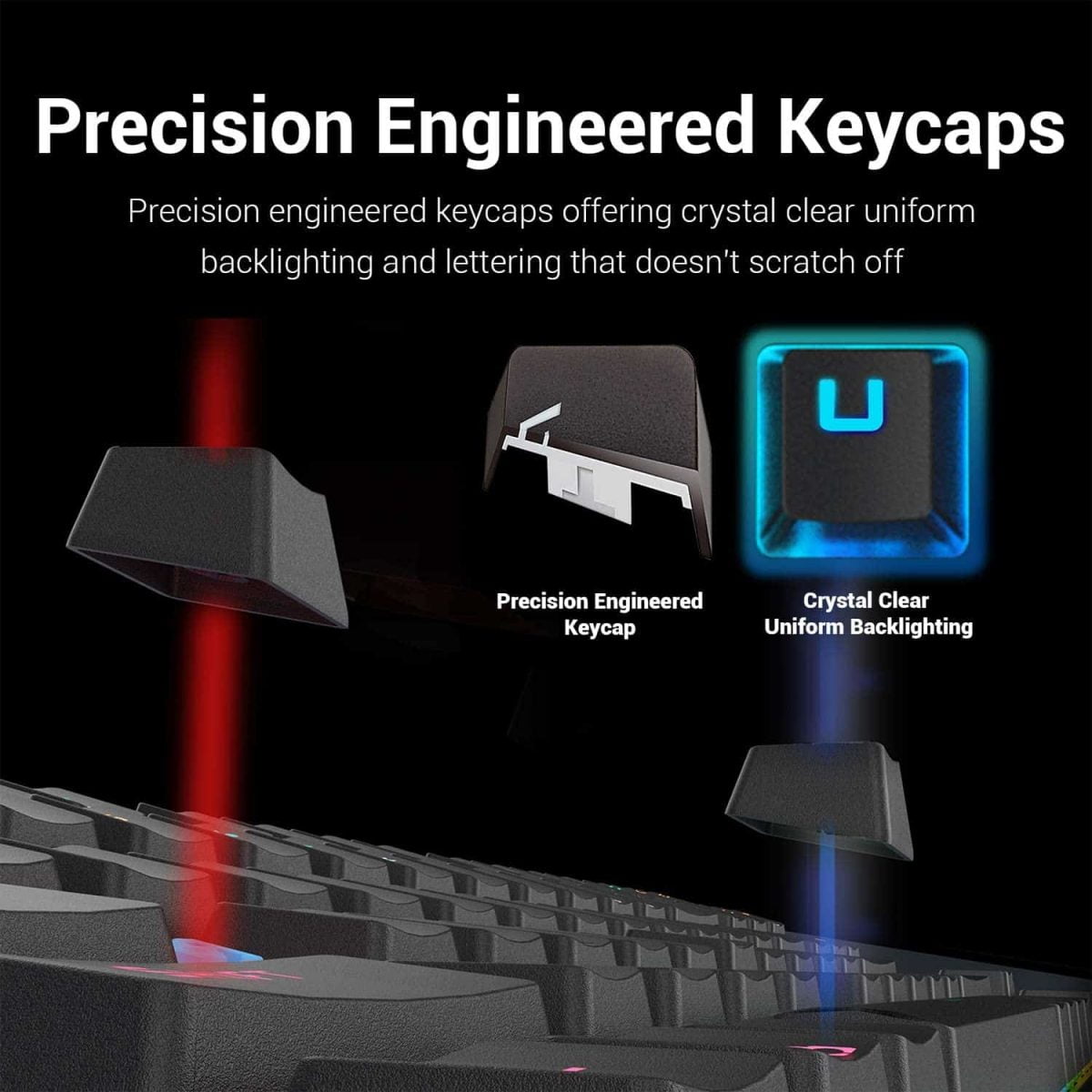 Redragon K551 RGB MITRA Gaming Mechanical Keyboard - Blue Switch
