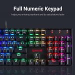Redragon K551 RGB MITRA Gaming Mechanical Keyboard - Blue Switch