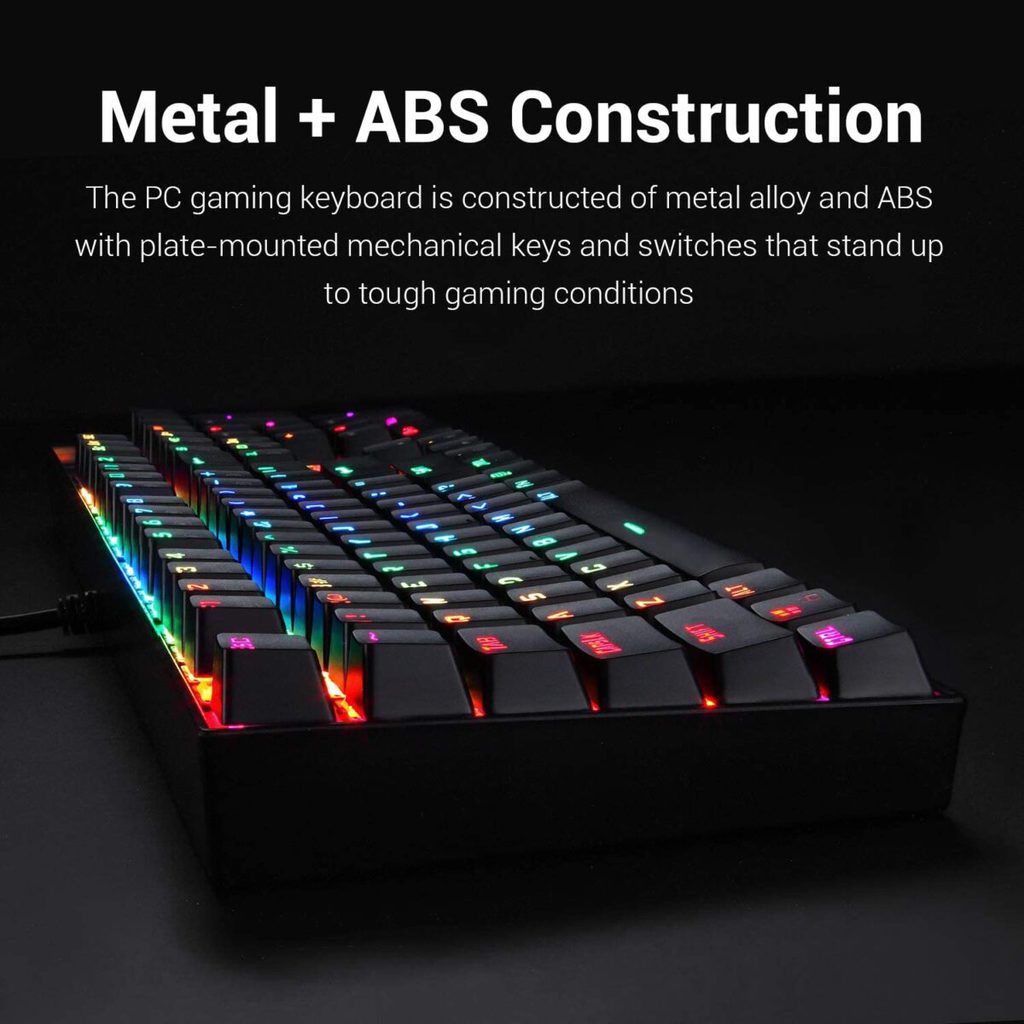 Redragon K551 RGB MITRA Gaming Mechanical Keyboard - Blue Switch