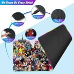 All Anime RGB Mouse Pad 80 X 30 For Keyboard and Mouse