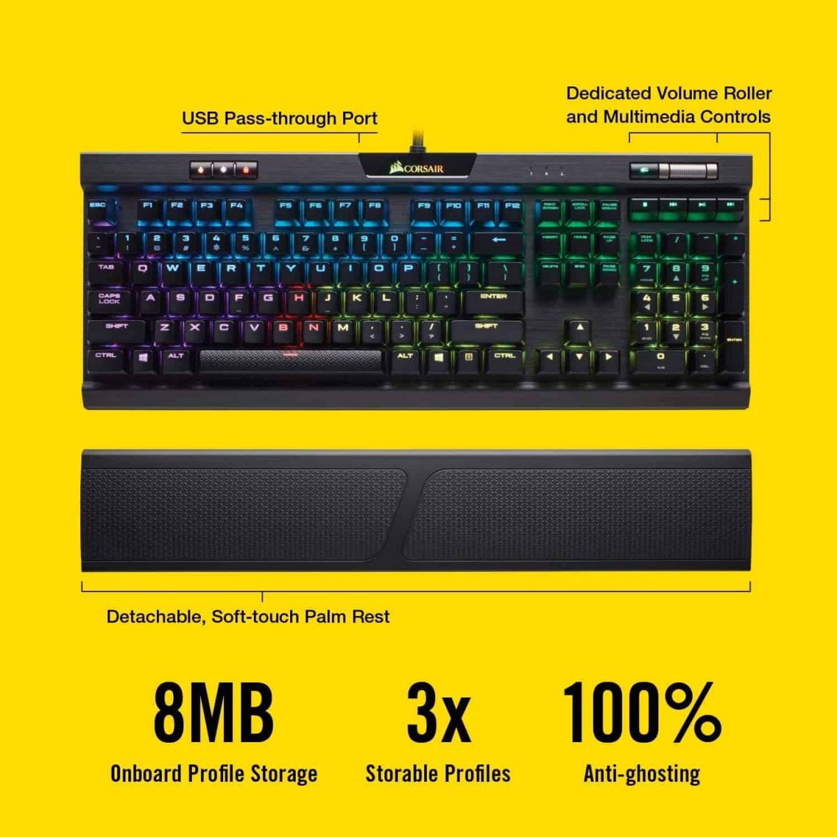 CORSAIR K70 MK2 GAMING MECHANICAL KEYBOARD MX SPEED