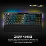 Corsair K100 RGB Optical Mechanical Gaming Keyboard - CORSAIR OPX Switch