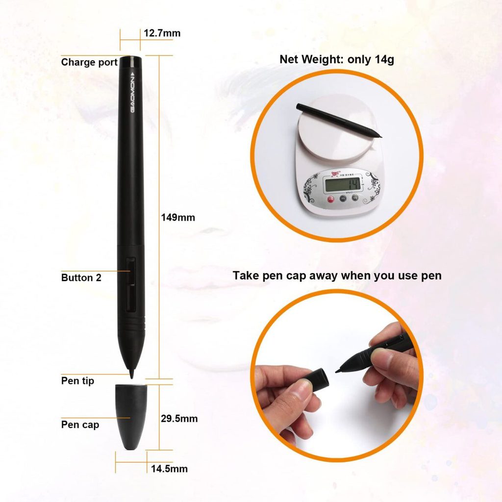GAOMON M106K 10 x 6 Inches Painting Digital Graphics Pen Tablet - Image 7