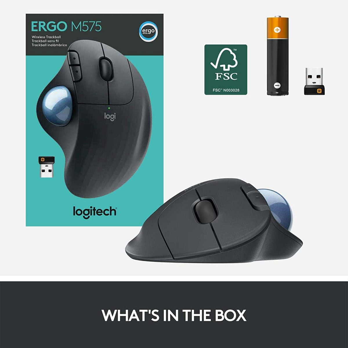 ERGO M575 WIRELESS TRACKBALL