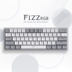 REDRAGON K617 Fizz RGB 60% Gaming Mechanical Keyboard - Red Switches (White Grey)