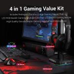 Redragon S101-BA 4 in 1 Gaming Combo RGB Gaming Keyboard and Mouse, Gaming Mouse Pad, Gaming Headset