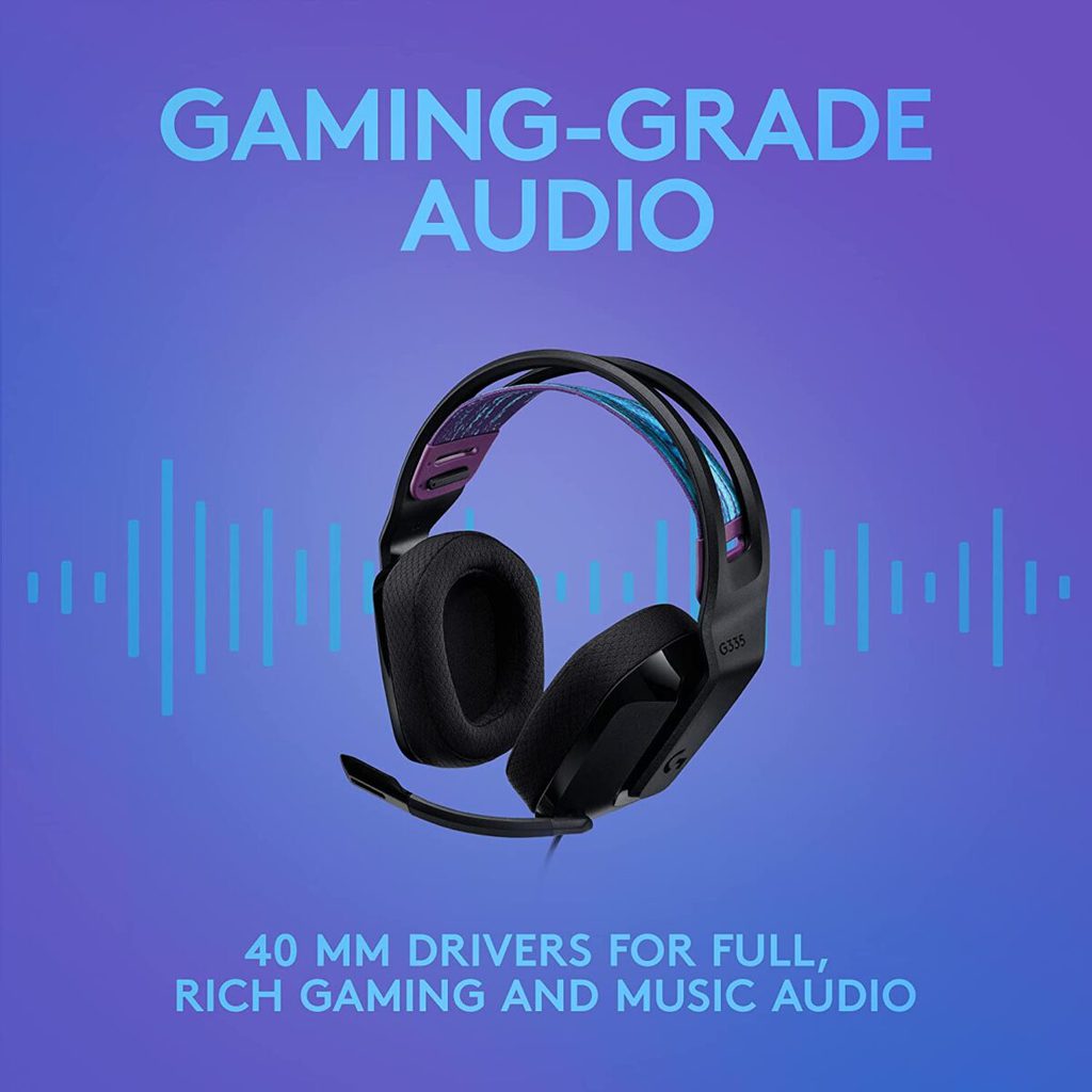 logitech g335 gaming headset - Black