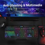 Redragon S101-BA 4 in 1 Gaming Combo RGB Gaming Keyboard and Mouse, Gaming Mouse Pad, Gaming Headset