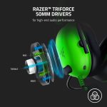 Razer Blackshark V2 X Gaming Headset - 7.1 Surround Sound (GREEN)