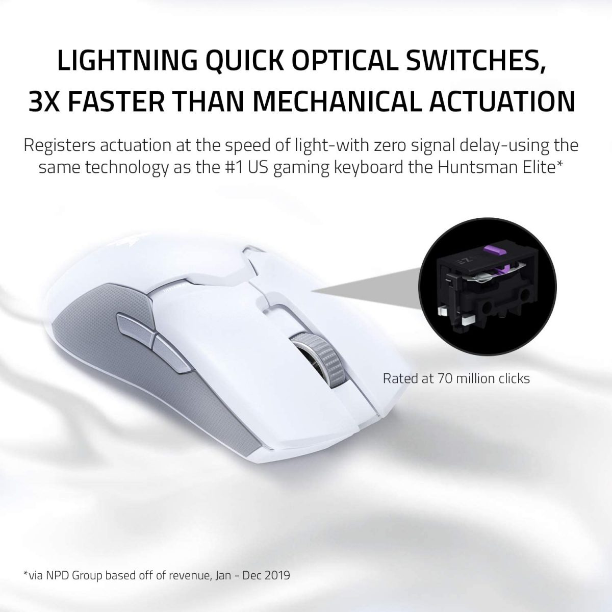 Razer Viper Ultimate Wireless Gaming Mouse + Charging Station (Mercury)