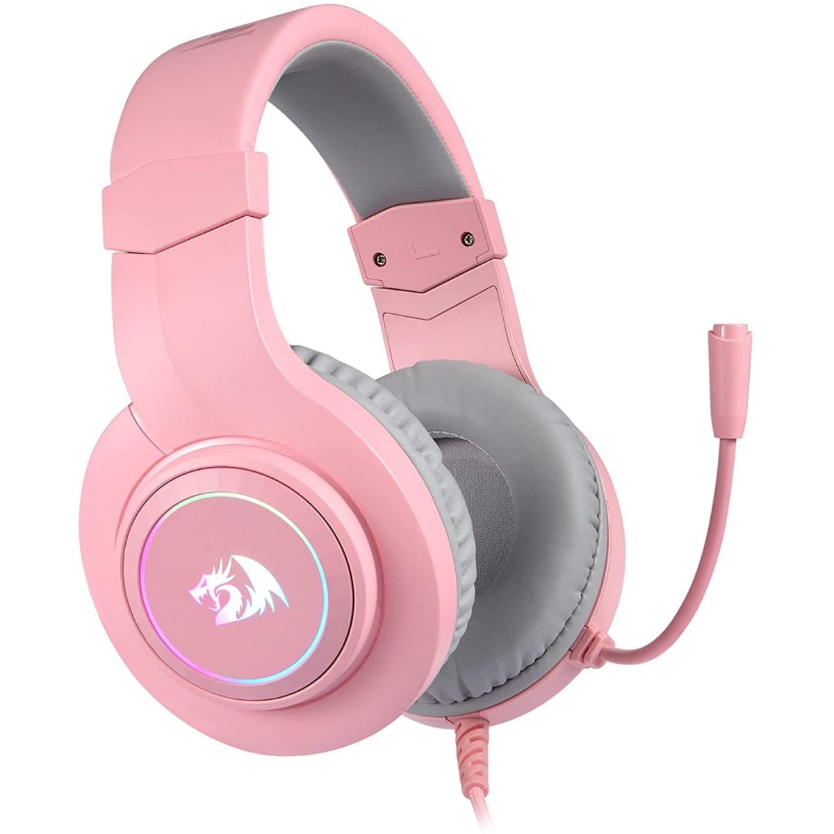 Redragon H260 HYLAS RGB Gaming Headset - Stereo (Pink) - Image 1