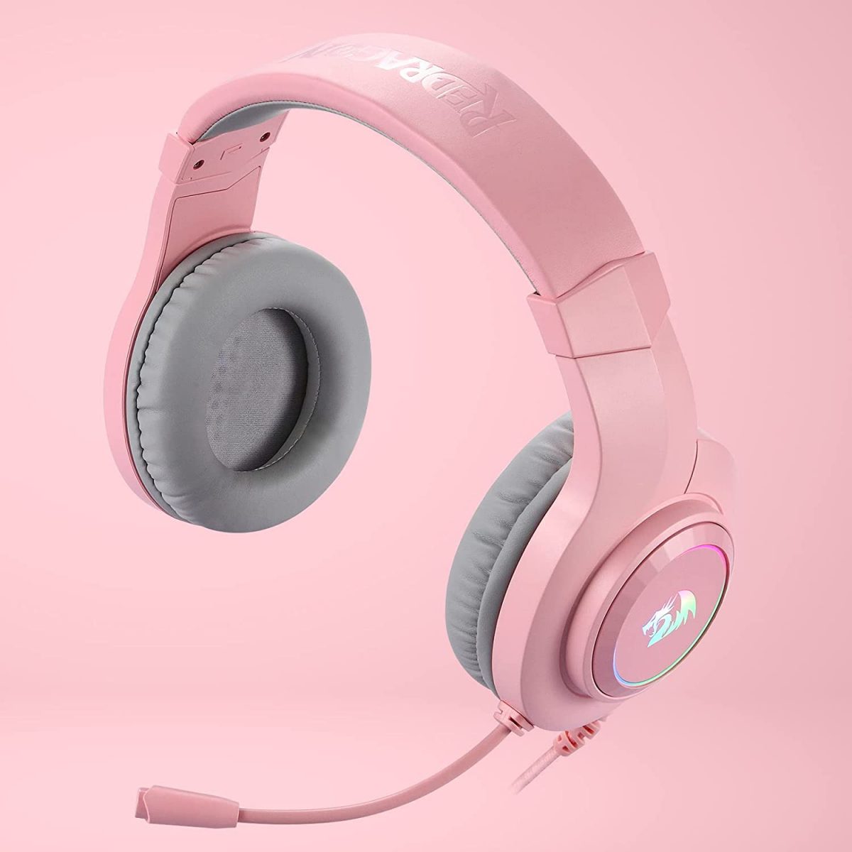 Redragon H260 HYLAS RGB Gaming Headset - Stereo (Pink)