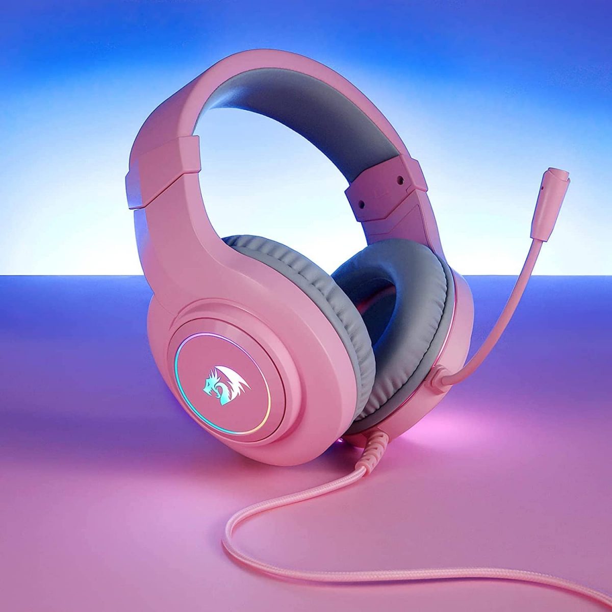 Redragon H260 HYLAS RGB Gaming Headset - Stereo (Pink)