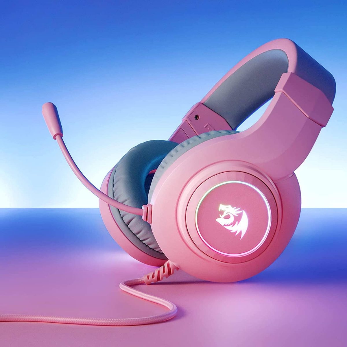 Redragon H260 HYLAS RGB Gaming Headset - Stereo (Pink)