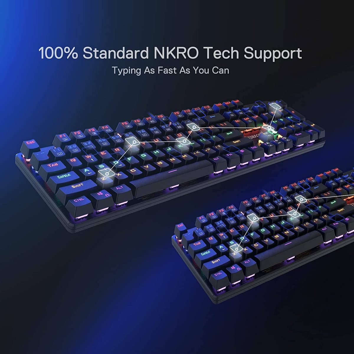 Redragon K608 Valheim Gaming Mechanical Keyboard - Red Switch