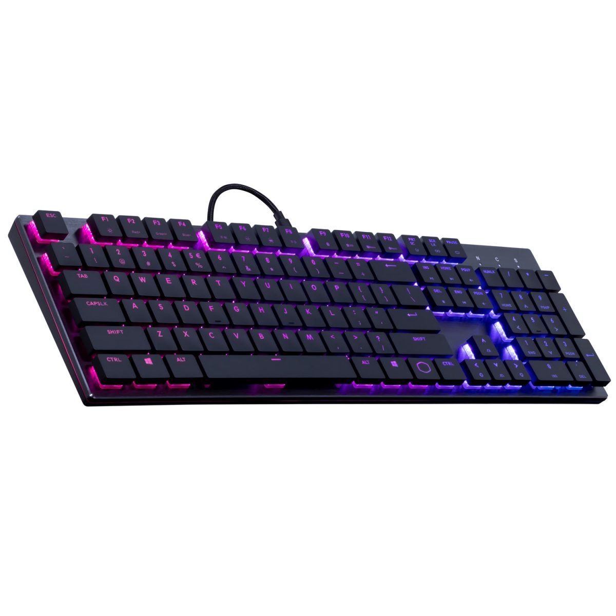 Cooler Master SK650 Gaming Mechanical Keyboard - Low Profile Cherry MX Red (BLACK)