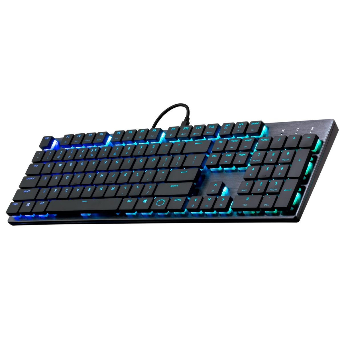 Cooler Master SK650 Gaming Mechanical Keyboard - Low Profile Cherry MX Red (BLACK)