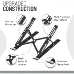 Aluminum Alloy Laptop Stand Up to 15.6 Inch (Black)