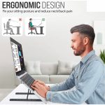 Aluminum Alloy Laptop Stand Up to 15.6 Inch (Black)
