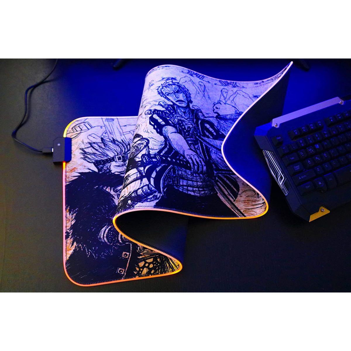 One Piece RGB Gaming Mouse Pad - 80x30 CM