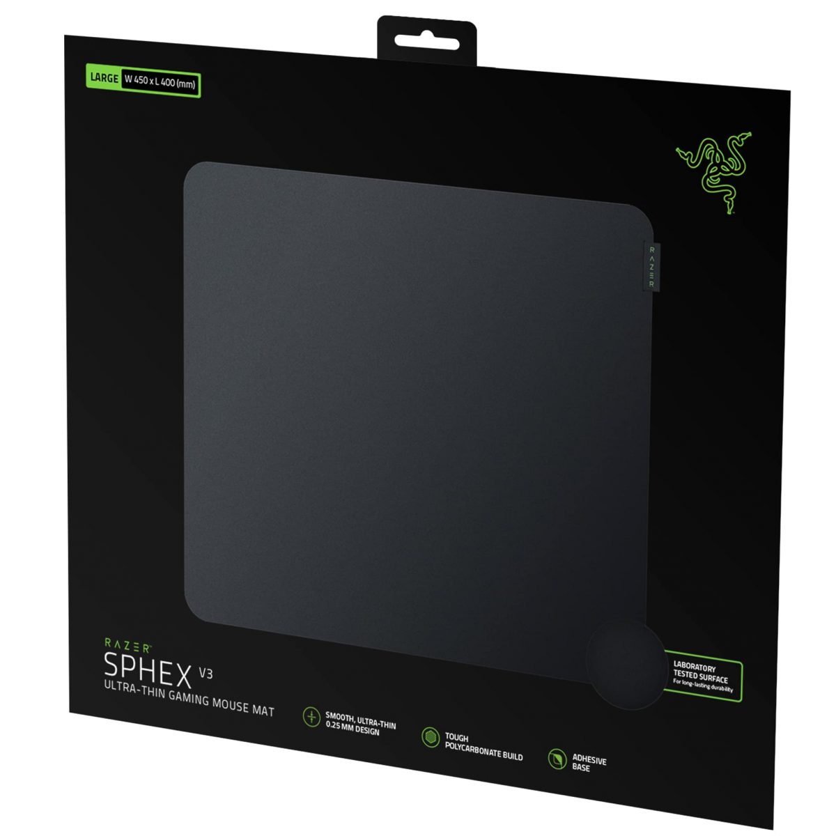 Razer Sphex V3 Hard Gaming Mouse Pad - LARGE 450 x 400 x 0.4 MM