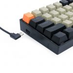 REDRAGON K606 LAKSHMI White LED 60% Gaming Mechanical Keyboard - Brown Switches (ORANGE, GREY & BLACK)