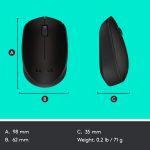 Logitech M171 WIRELESS MOUSE (Black)