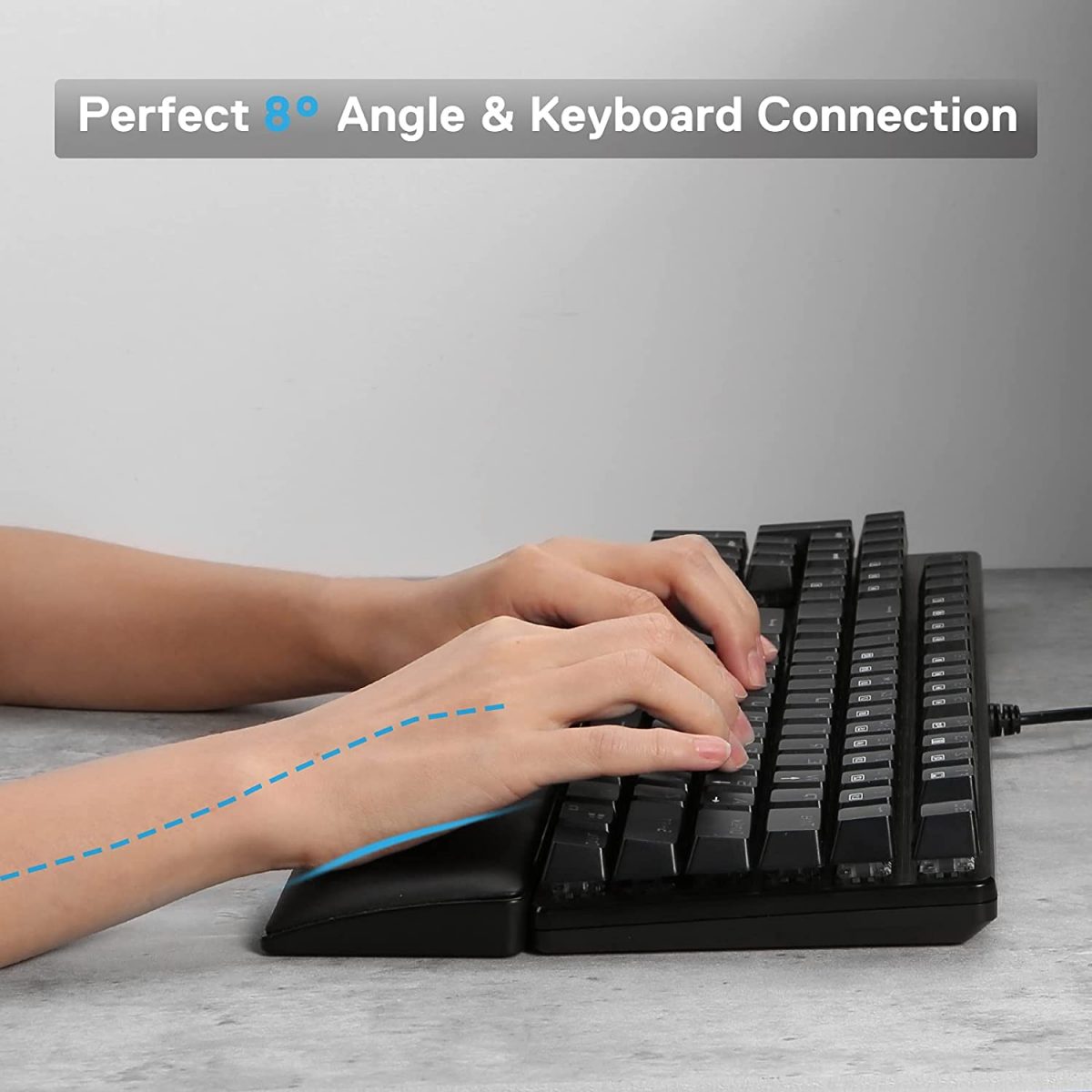 REDRAGON P037 Meteor L Keyboard Memory Foam Wrist Rest Pad (Full Size)