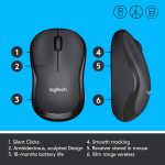 Logitech M220 SILENT WIRELESS MOUSE (Black)