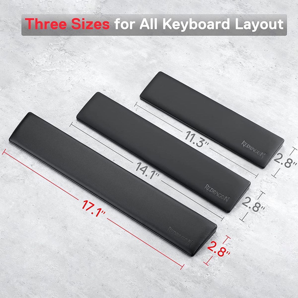 REDRAGON P037 Meteor L Keyboard Memory Foam Wrist Rest Pad (Full Size)