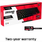 HyperX Alloy Origins 65 RGB Mechanical Gaming Keyboard - HyperX Red Switch Linear