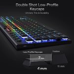 REDRAGON K621 Horus TKL RGB Gaming Wireless Mechanical Keyboard - Low Profile Red Switches (Black)