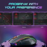 aRedragon M910-KS RANGER LITE RGB Wireless Gaming Mouse