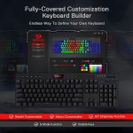 REDRAGON K618 Horus RGB Gaming Wireless Mechanical Keyboard - Low Profile Red Switches (Black)